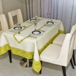 rideaux et nappe en polyester