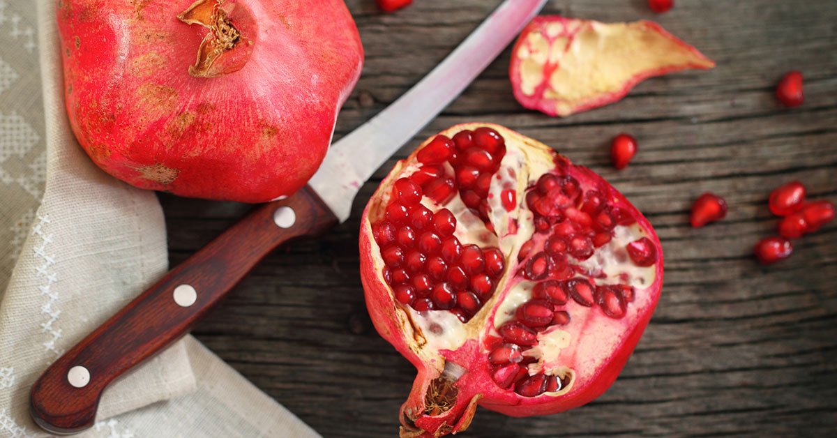 half pomegranate