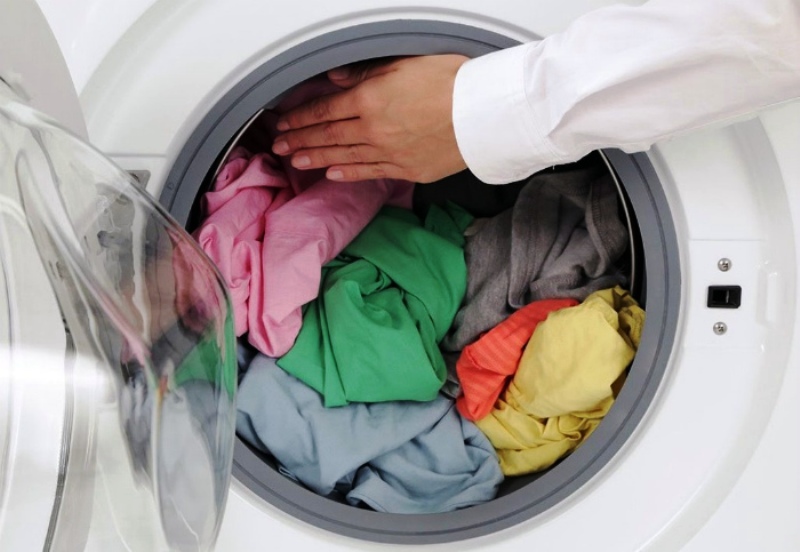 polyester in the washing machine