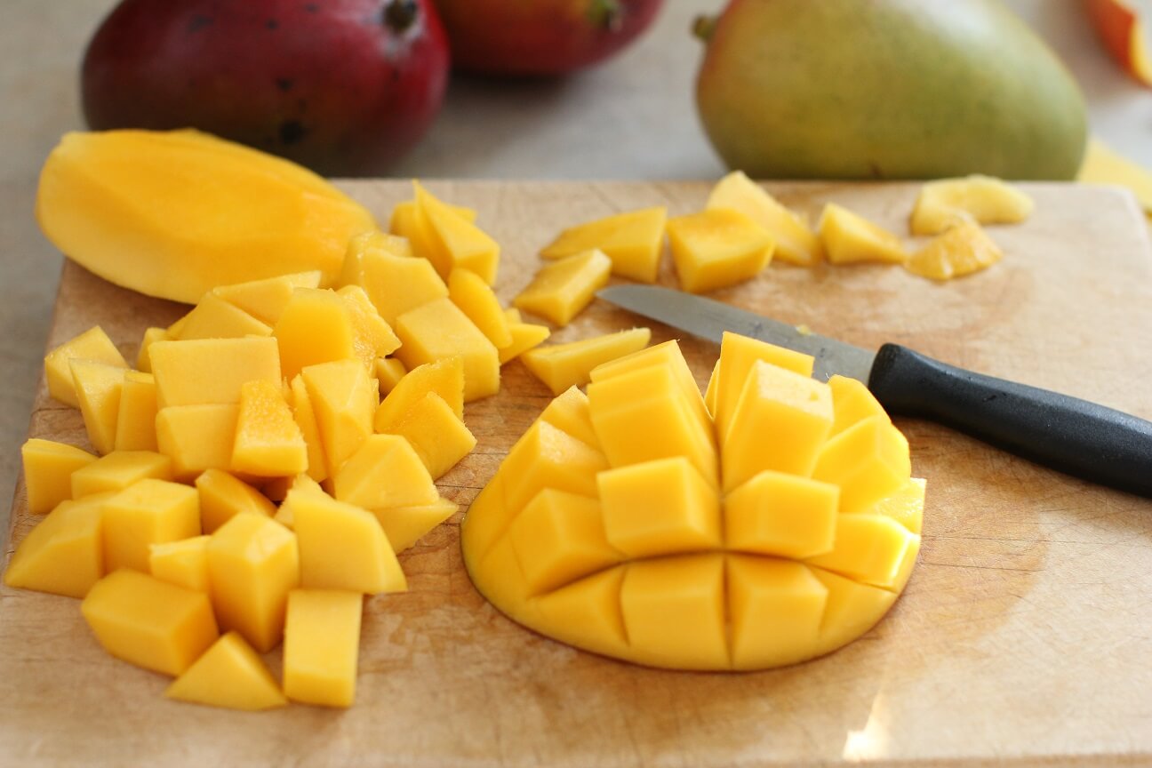 chopped mango