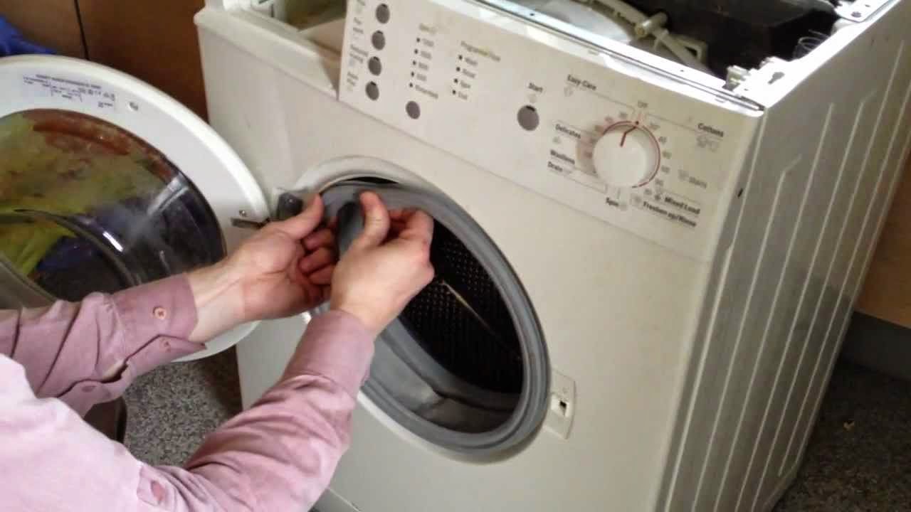 disassembled washing machine