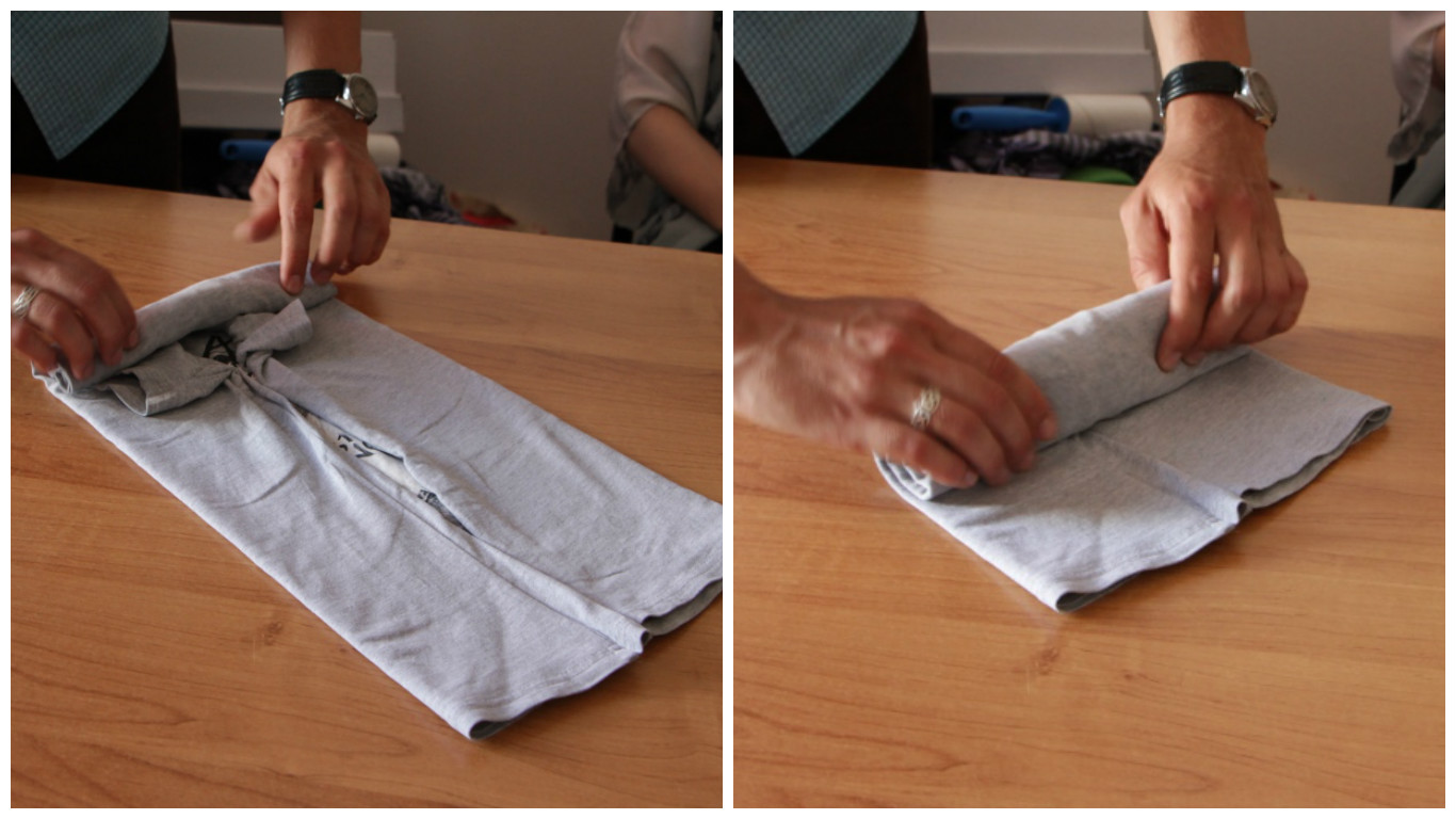 folding t-shirt