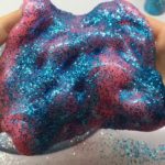 DIY slime with glitter