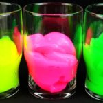 do-it-yourself slime in a glass