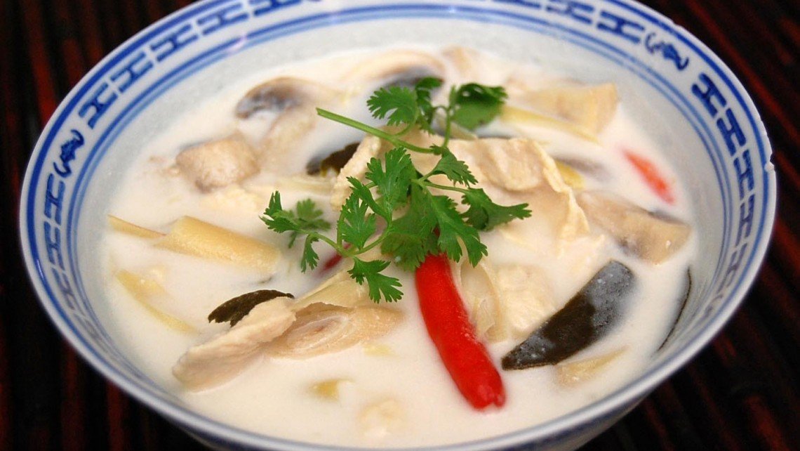 chicken and coconut soup