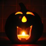 halloween pumpkin with light