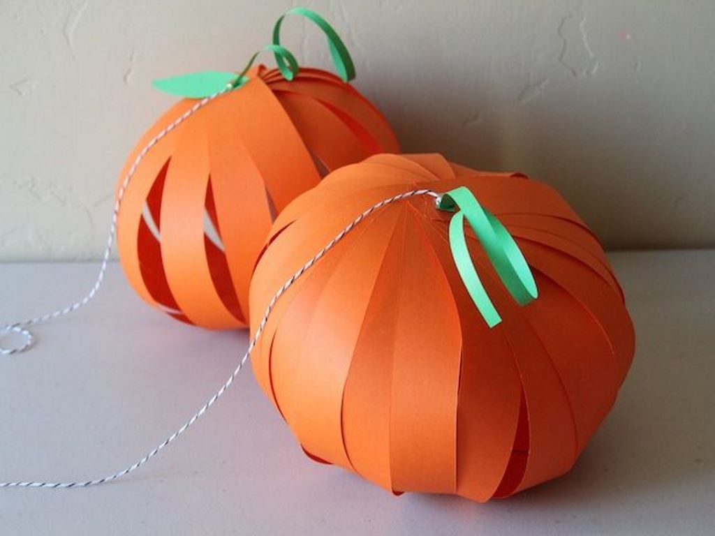 halloween pumpkin paper photo