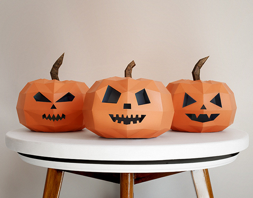 halloween pumpkin papercraft