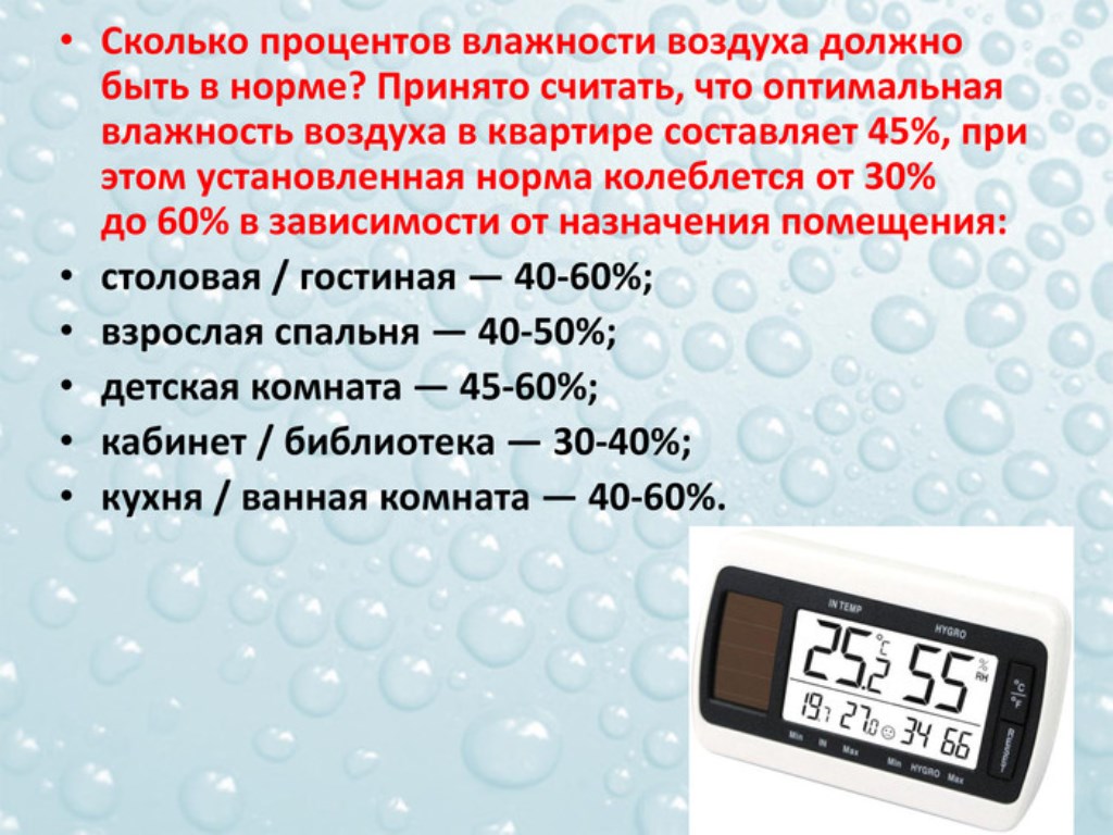 air humidity norm