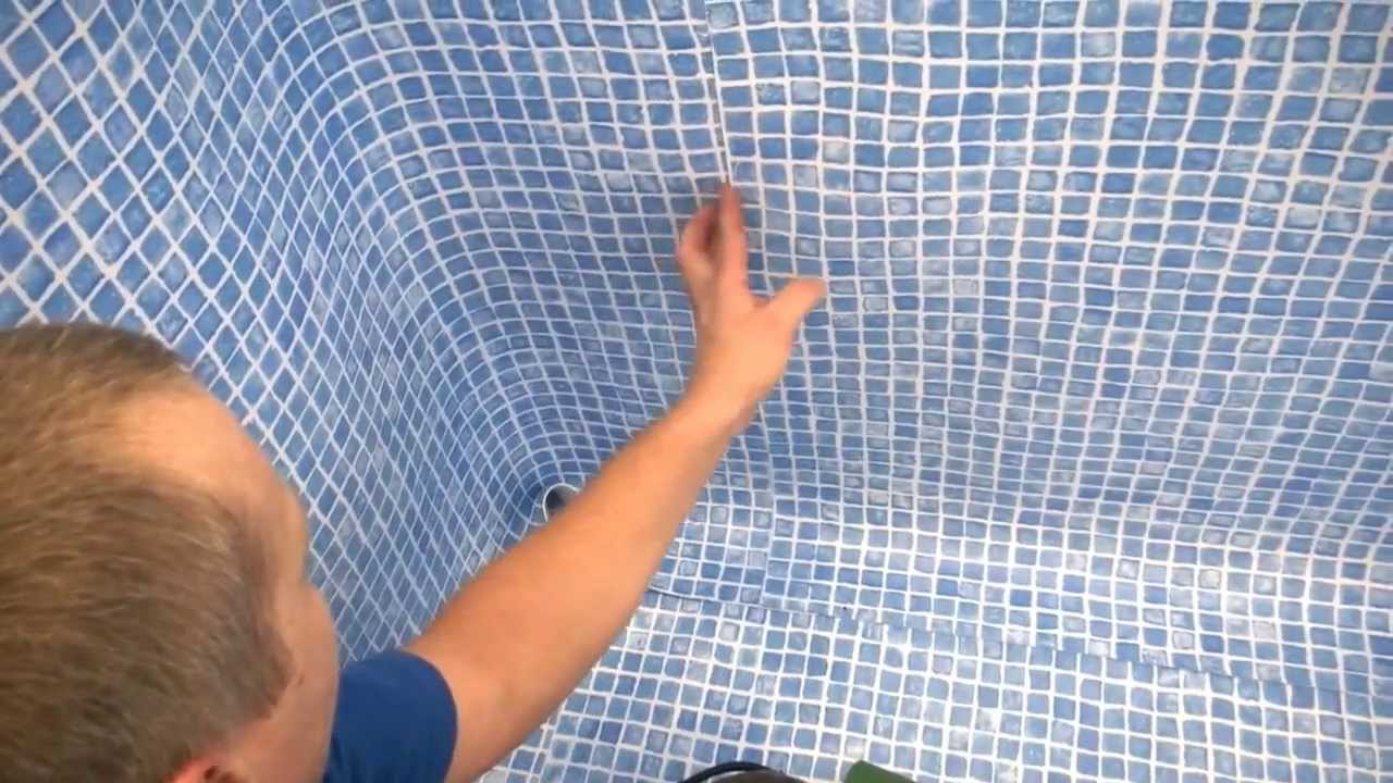 seal the frame pool with tape