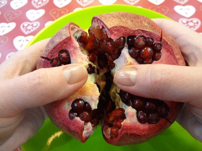 dried pomegranate how to clean a photo