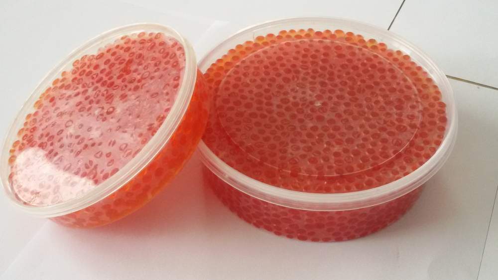 jars of red caviar