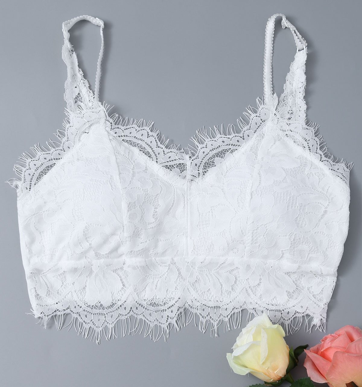 white bra lace