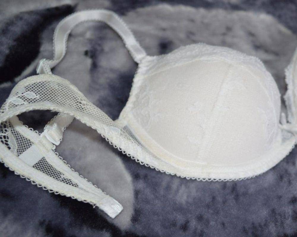 white bra after washing