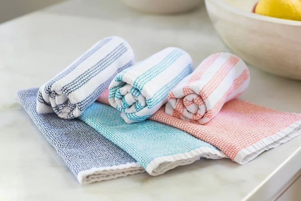 how to wash kitchen towels