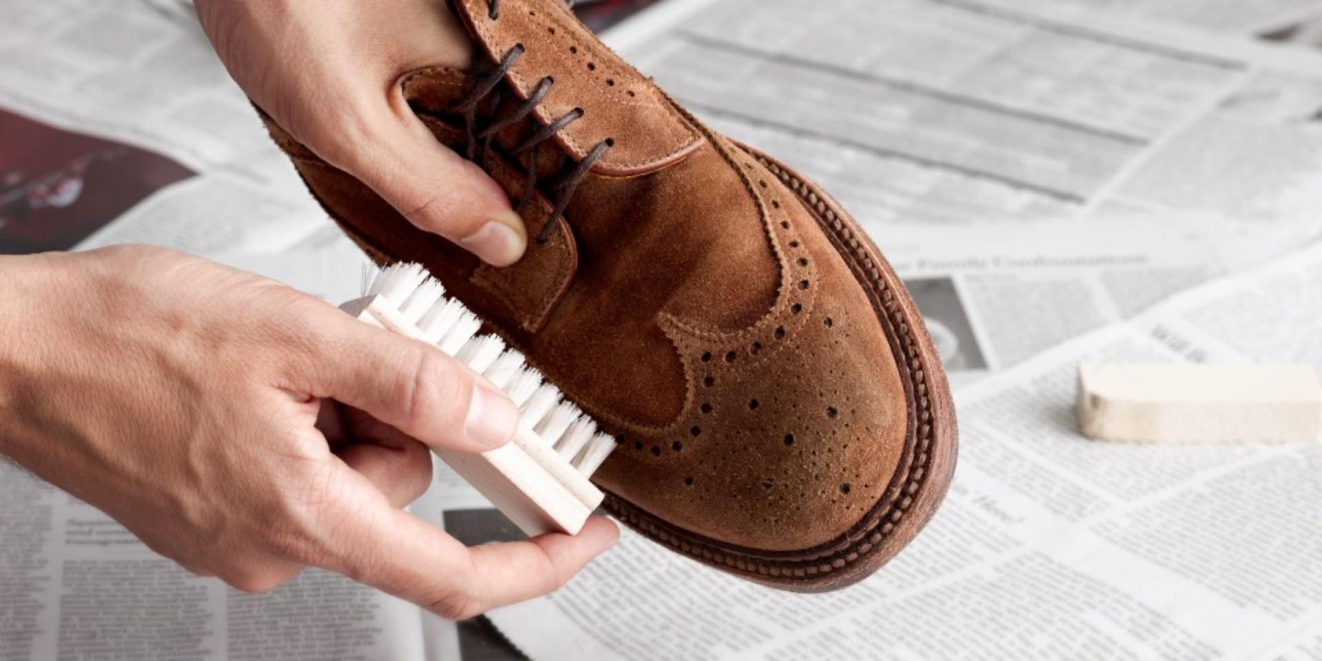 cleaning suede shoes