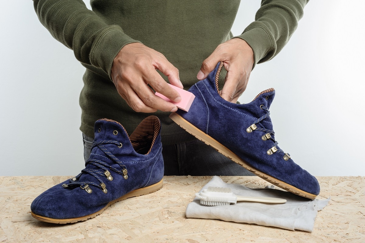 cleaning suede sneakers