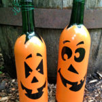 halloween bottle decor