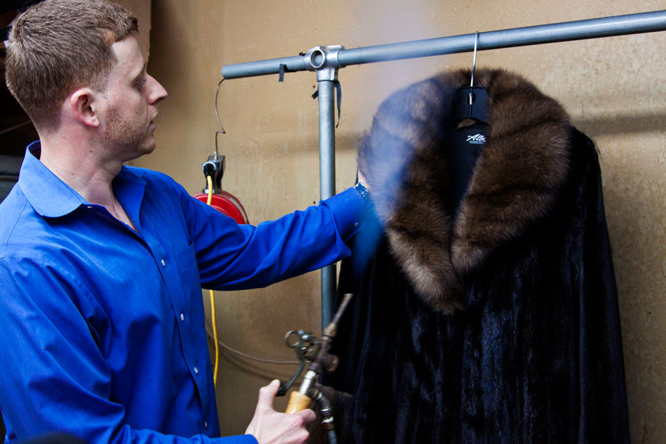 dry cleaning fur coats