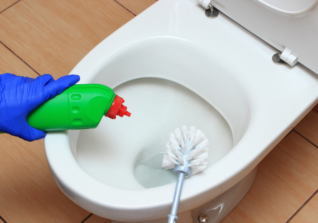 how to clean the toilet