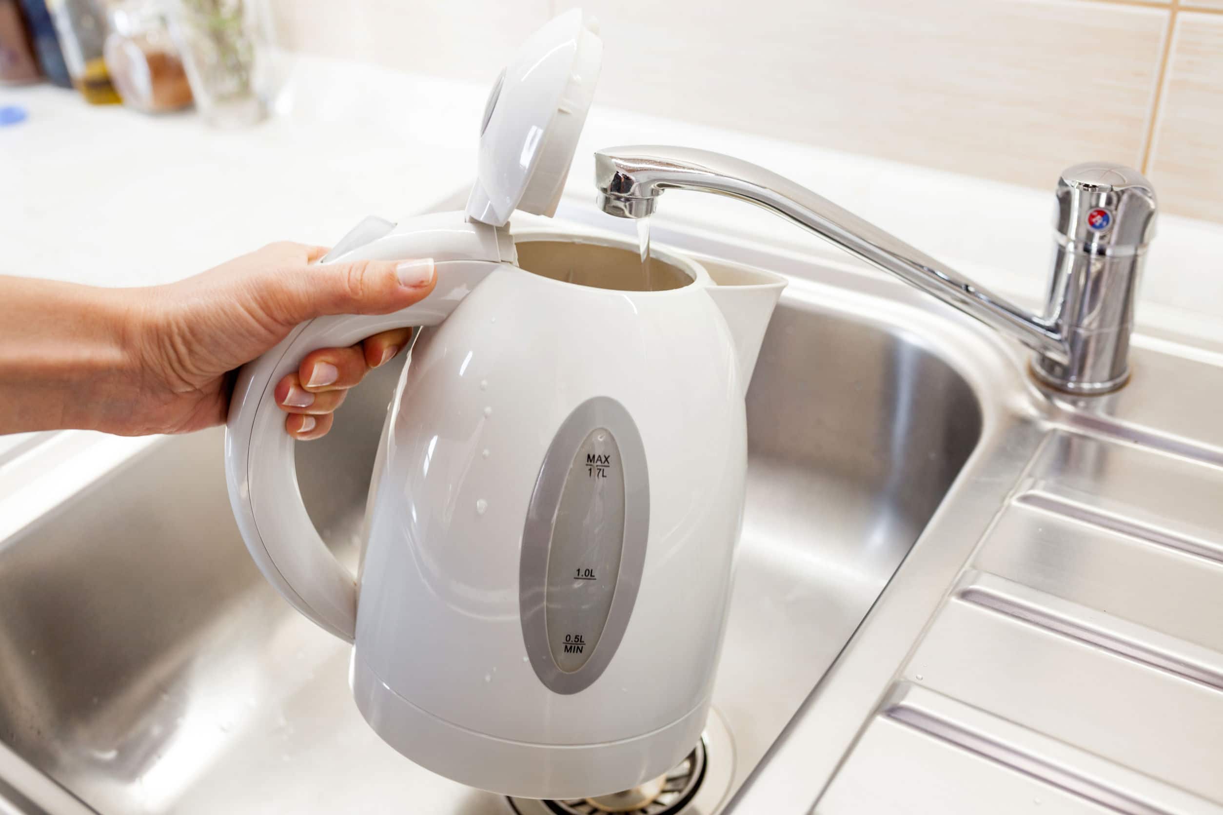 how to wash the kettle