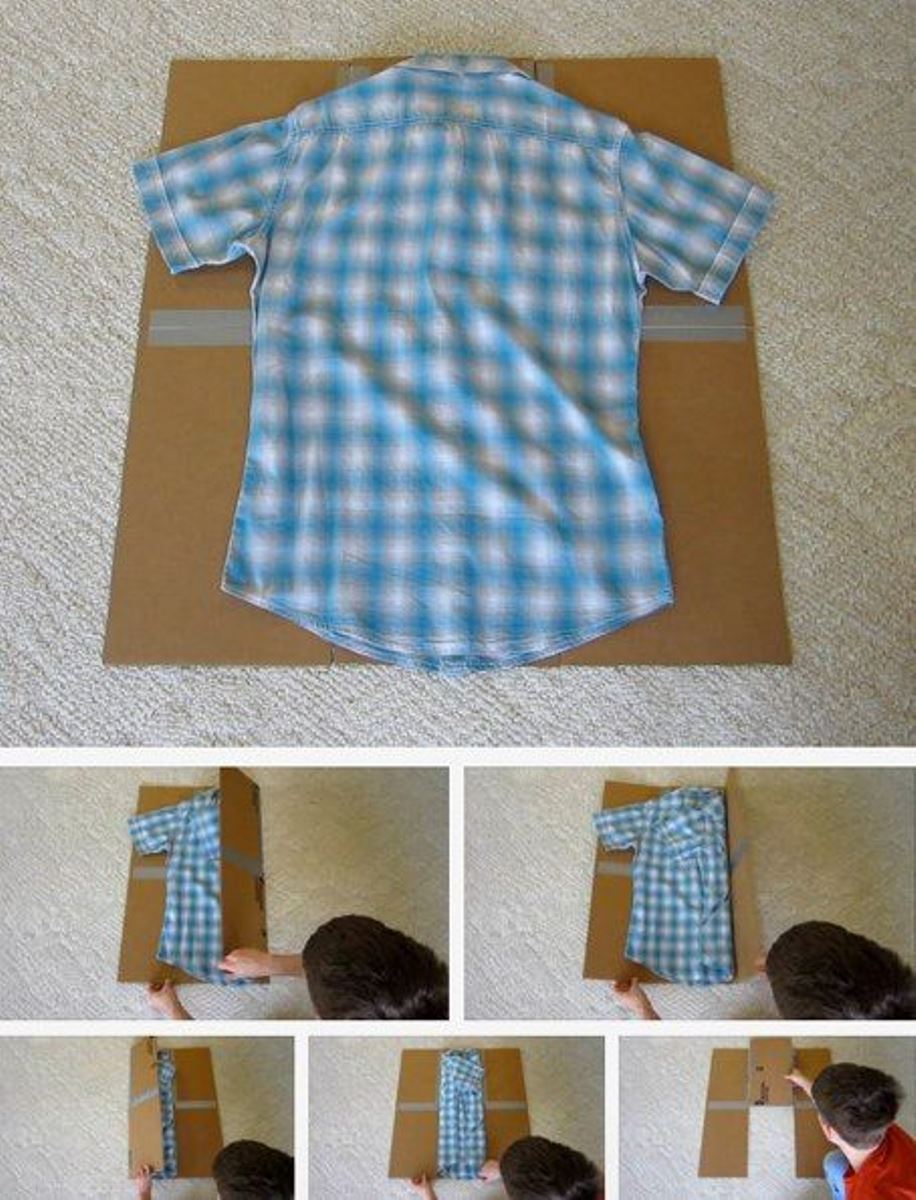 how to fold shirts