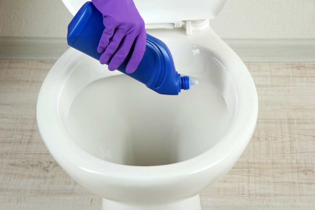 how to remove a blockage in the toilet