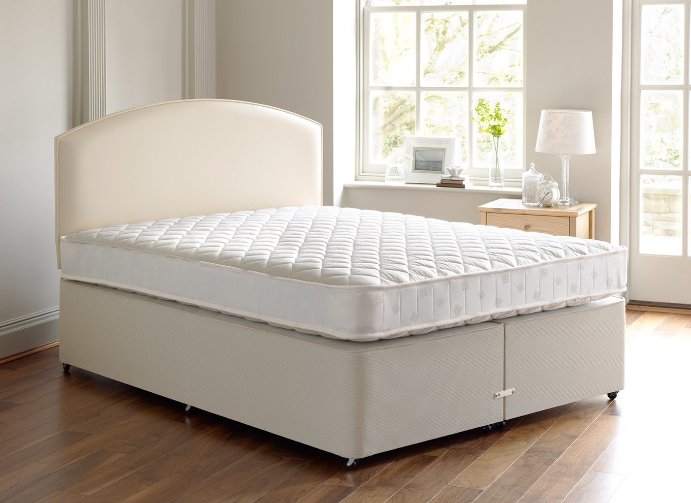 orthopedic mattress on the bed