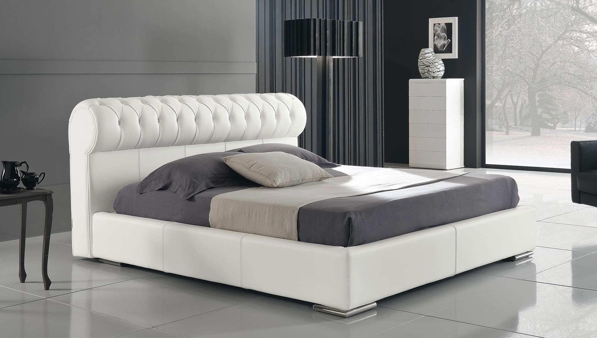 orthopedic mattress on the bed from 15 cm