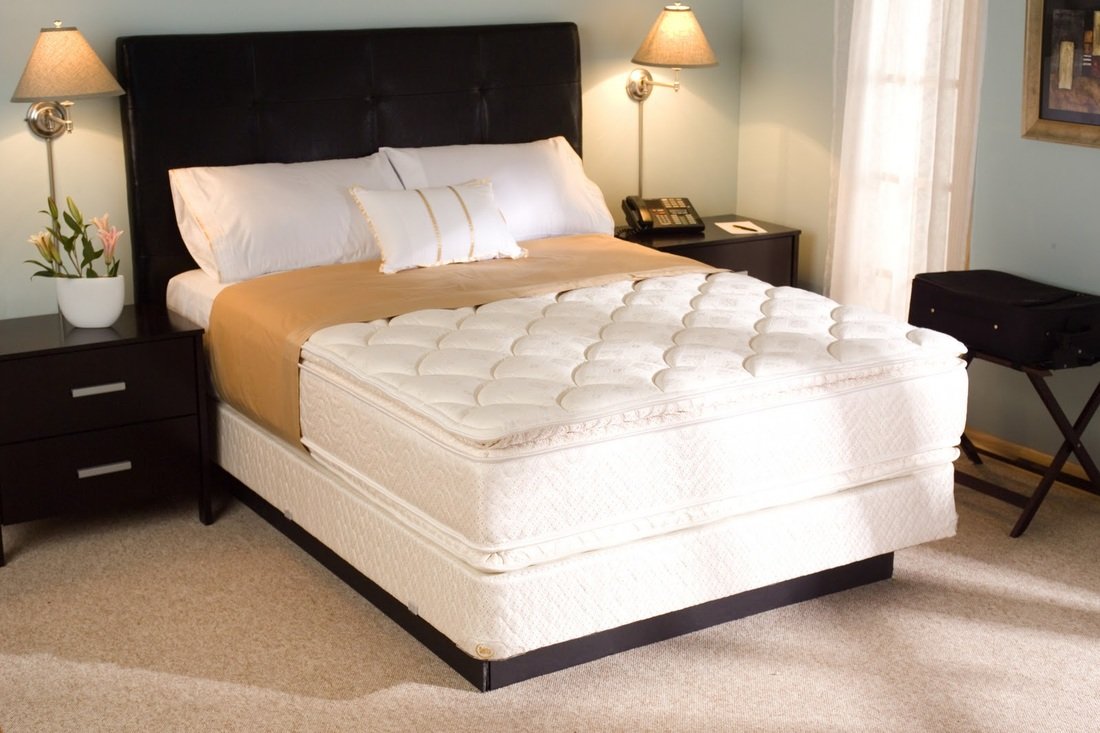 orthopedic mattress on the bed