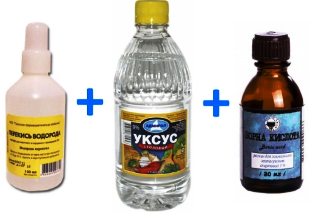 boric peroxide vinegar