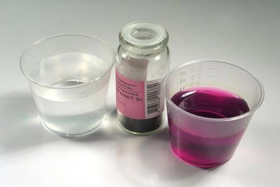 peroxide and potassium permanganate photo