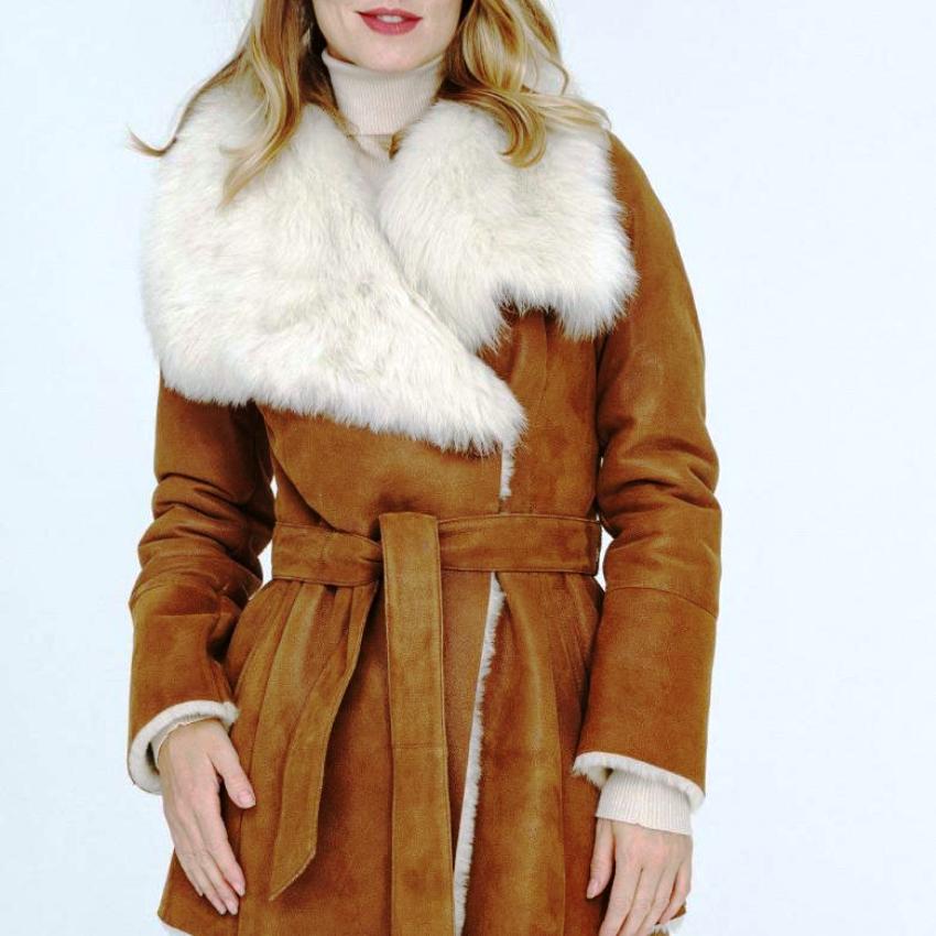 clean sheepskin coat photo