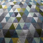 textile in the technique of patchwork interior photo