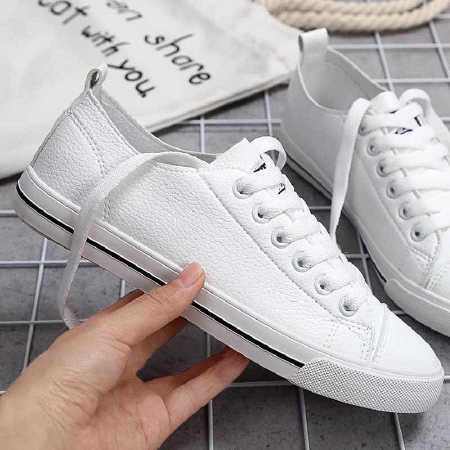 White sneakers