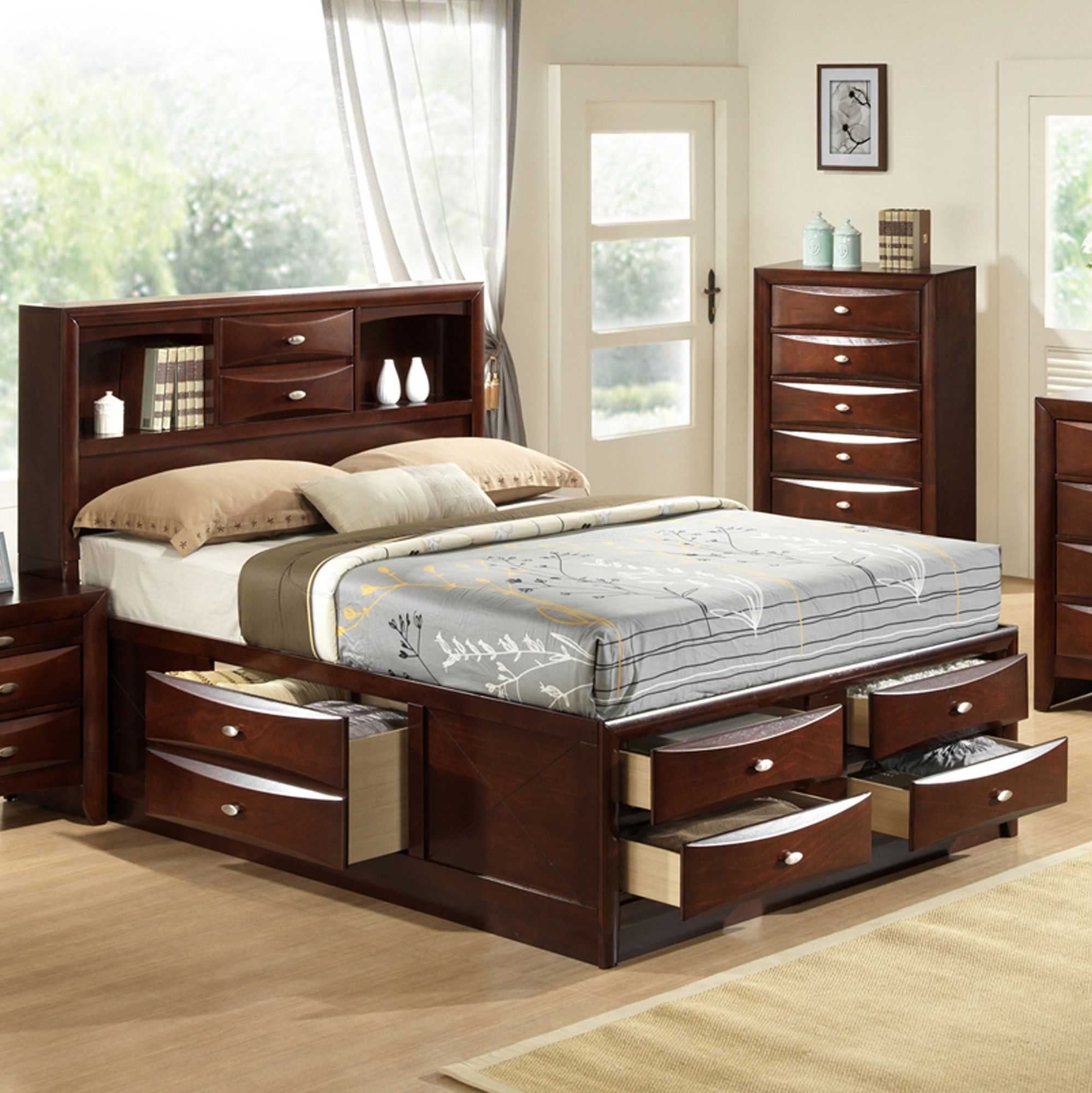 bed price with drawers