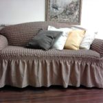 sofa cover euro brown