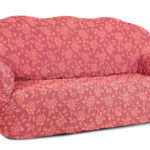 sofa cover pink with roses