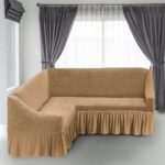 corner sofa cover beige