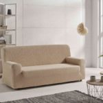 housse de canapé beige clair