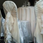 tulle ruffle chair cover