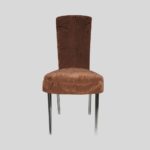 chair cover plush brown