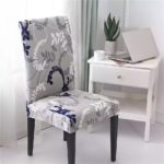 chair cover gray patterned