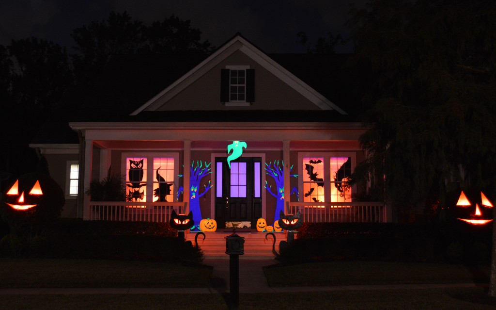 halloween window decor