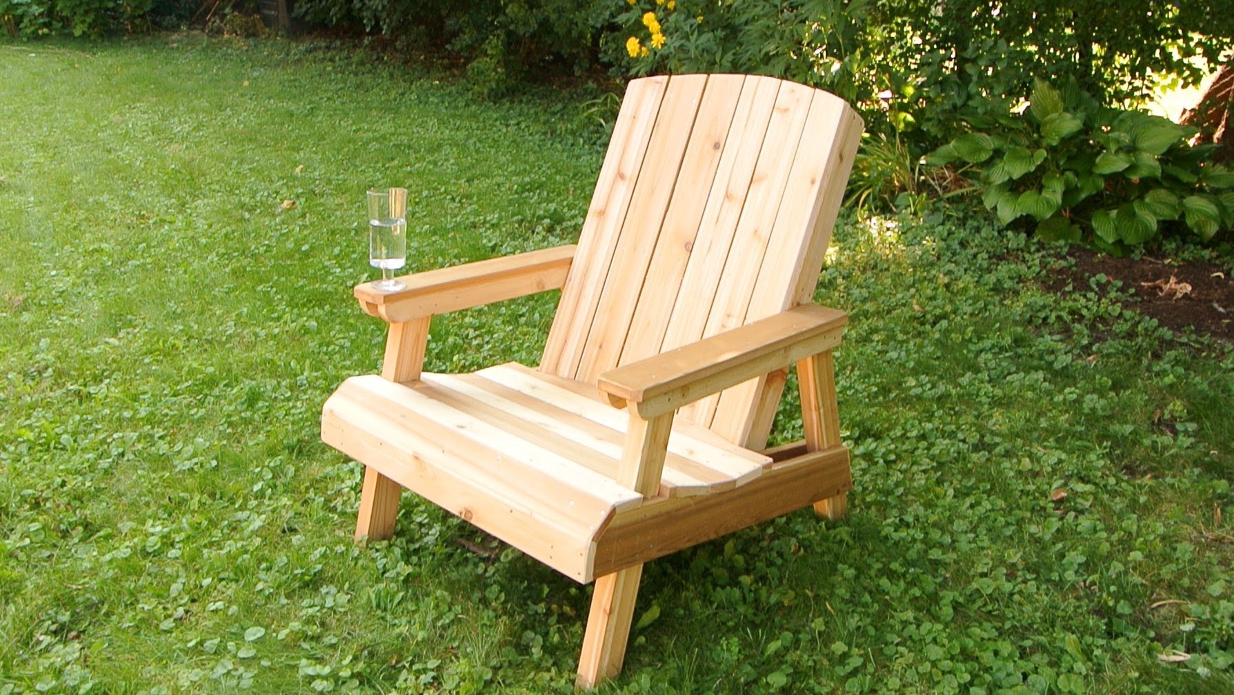 wooden garden chair