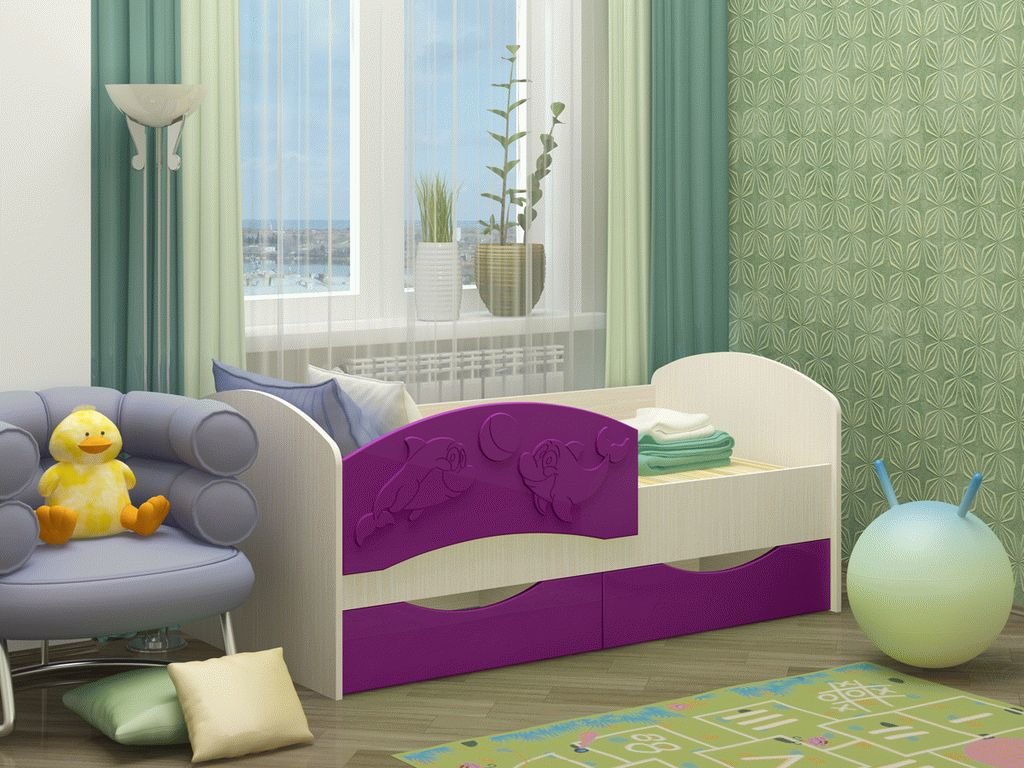 baby bed dolphin design ideas