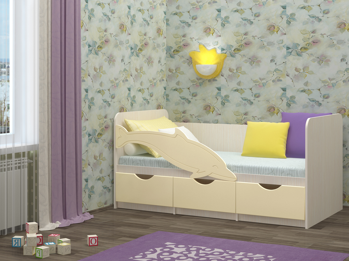 baby bed dolphin photo design