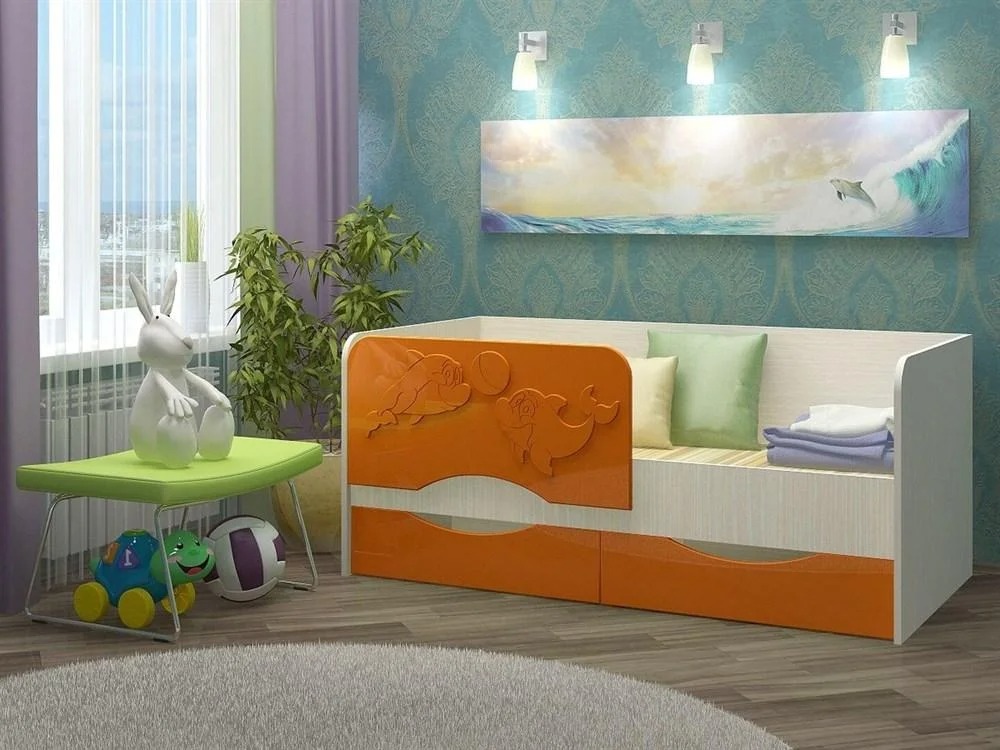 baby bed dolphin decoration ideas