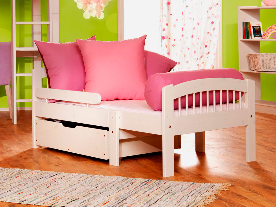 children's bed with bumpers from 2 years old sliding