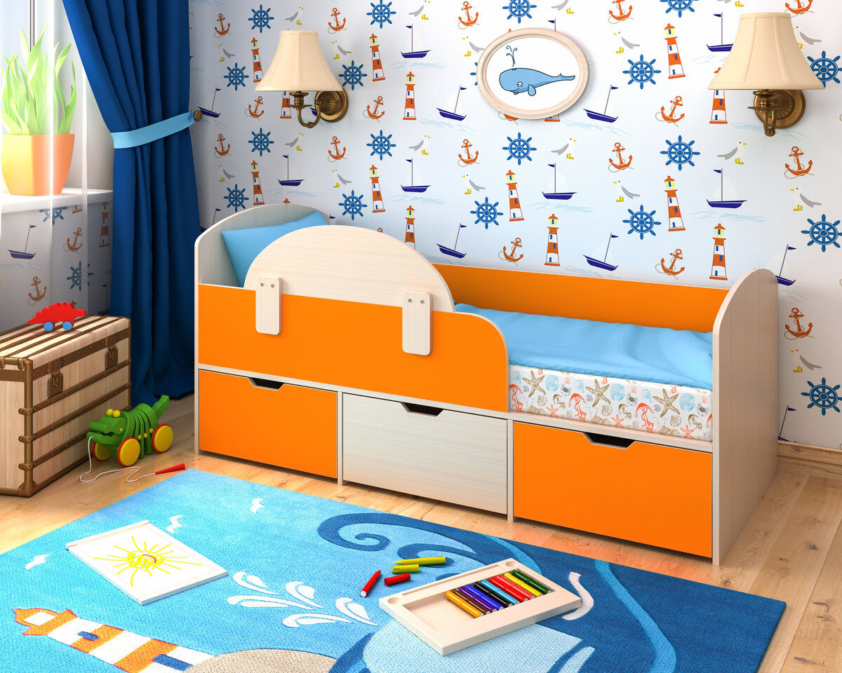 children's bed with sides